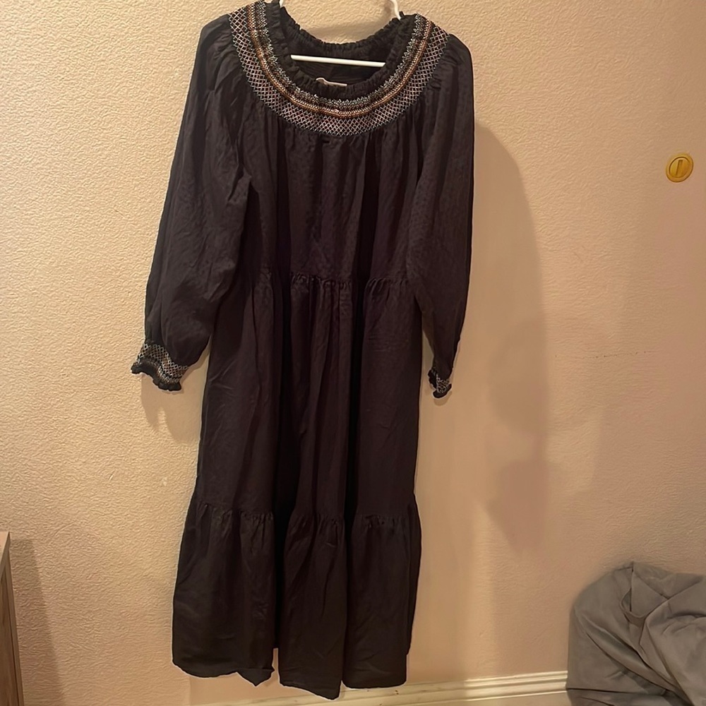 Womens Dress Size Large UNIVERSAL THREADS MAXI LONG DRESS FARMER GIRL STYLE‌‌‌ - Picture 2 of 10